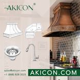 Akicon Custom Handcrafted Copper Range Hood - Akh701t-Ct 6 small