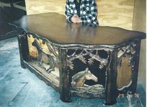 Carved Executive Desks 2 small