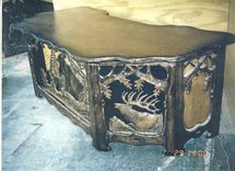 Carved Executive Desks 3 small