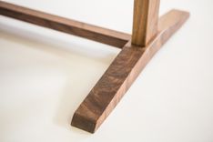 Walnut + Ebony Trestle Dining Table 4 small