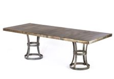 Zinc Table  Zinc Dining Table - Madera  Zinc Dining Table - Blackened Bronze Finish 1 small