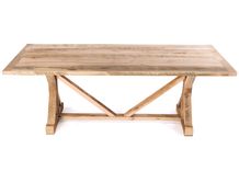 The Reclaimed Wood French Trestle Farm Table 1 small