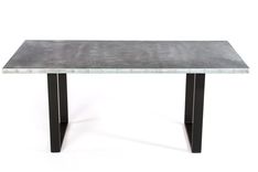 Zinc Table  Zinc Dining Table - The Maddox Zinc Top Table 3 small