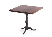 The Francesca Black Walnut Top Square Table - Solid Black Walnut 1 small