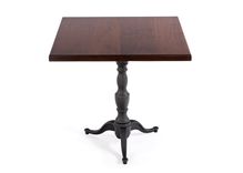 The Francesca Black Walnut Top Square Table - Solid Black Walnut 2 small