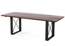 The Soho Reclaimed Wood Dining Table - Dark Walnut 1 small