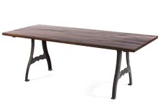 The Williamsburg Reclaimed Wood Dining Table - Dark Walnut 1 small