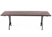 The Geneva Reclaimed Wood Dining Table - Dark Walnut 2 small