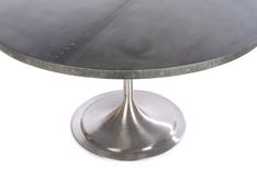 Zinc Table  Zinc Dining Table - Zurich Zinc Top Dining Table 2 small