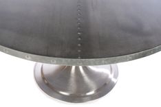 Zinc Table  Zinc Dining Table - Zurich Zinc Top Dining Table 4 small