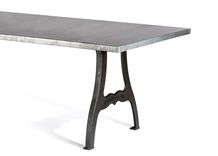 Zinc Table  Zinc Dining Table - Williamsburg  Zinc Top Table 5 small