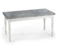 Zinc Table  Zinc Dining Table - The Middleton Zinc Top Dining Table 1 small