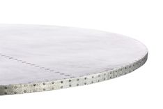 Zinc Table Zinc Dining Table - The Providence Round Zinc Top Dining Table 2 small