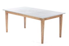 Zinc Table  Zinc Dining Table - The Bordeaux Bistro Zinc Top Dining Table -Walnut Finish 1 small