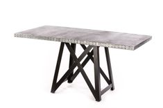 Zinc Table Zinc Dining Table -  The Uptown Rectangular Zinc Top Dining Table 3 small