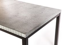 Zinc Table  Zinc Dining Table - The Brooklyn Zinc Top Dining Table 3 small