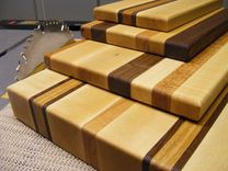 Appalachian Edge Grain Hardwood Cutting Boards 3 small