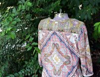 Paisley Office Blouse 4 small