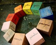 International Color Blocks - Set Of 10 Wooden Blocks For Baby - Foreign Language 1 small