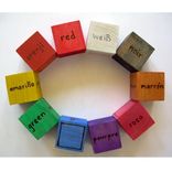 International Color Blocks - Set Of 10 Wooden Blocks For Baby - Foreign Language 2 small