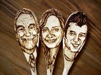 Family Portrait Wooden Spoons 1 small