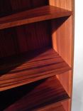 Solid Ribbon Cut Sapele Book Case 3 small