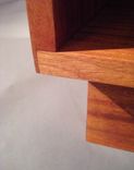 Solid Ribbon Cut Sapele Book Case 5 small