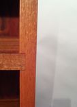 Solid Ribbon Cut Sapele Book Case 8 small