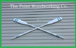 Custom Painted Antique Oars 1 small