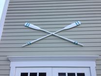 Custom Painted Antique Oars 2 small
