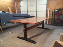 Live Edge Cherry Table With Maple And Cherry Base 2 small
