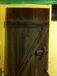 Reclaimed Antique Barnwood Door Breakfast Table Desk 2 small
