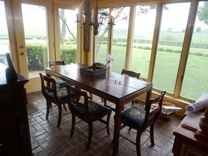 Reclaimed Antique Barnwood Door Breakfast Table Desk 1 small