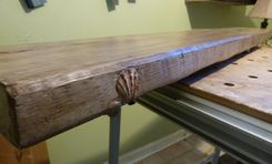 Mantel Antique Reclaimed Barnwood 2 small