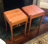 Cherry End Tables Transitional 2 small