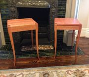 Cherry End Tables Transitional 3 small