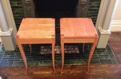 Cherry End Tables Transitional 4 small