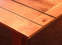 Dining Table Reclaimed Barnwood  Oak And Cherry With Ebony Inlay 3 small