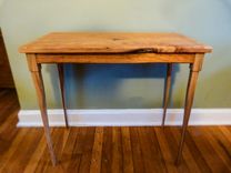 Side Table Reclaimed Oak And Cherry With Inlay 5 small