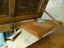 Kitchen Table/Desk Reclaimed Barnwood Oak And Cherry 2 small