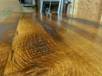 Kitchen Table/Desk Reclaimed Barnwood Oak And Cherry 4 small