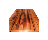 Dining Table Reclaimed Barnwood  Oak And Cherry With Ebony Inlay 1 small