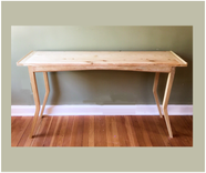 Mid Century Modern Reclaimed Bleached Oak Console Table 1 small