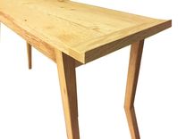 Mid Century Modern Reclaimed Bleached Oak Console Table 2 small