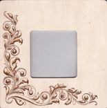 Set Of Woodburn Pyrography Art Picture Frames 2 small