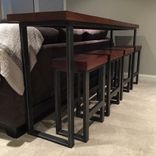 Metal Stool With Wood Top 1 small