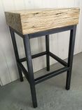 Metal Stool With Wood Top 2 small
