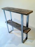 Two Shelf Hall Table With Flat Steel Frame 3 small