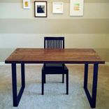 Reclaimed Wood Desk With Metal Frame 1 small
