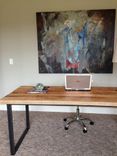 Reclaimed Wood Desk With Metal Frame 3 small